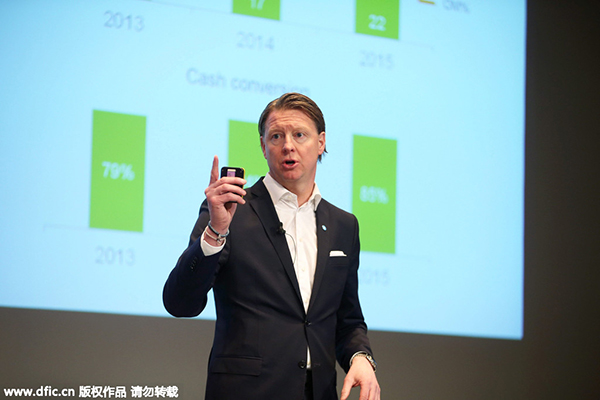 Ericsson reports rising income, vowing to build 5G leadership