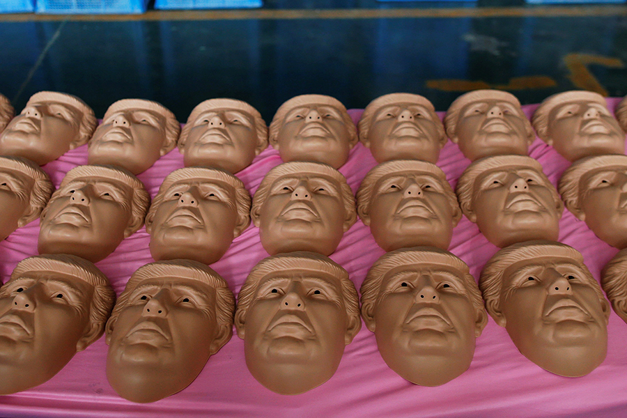 Chinese factory behind Hillary and Trump face masks