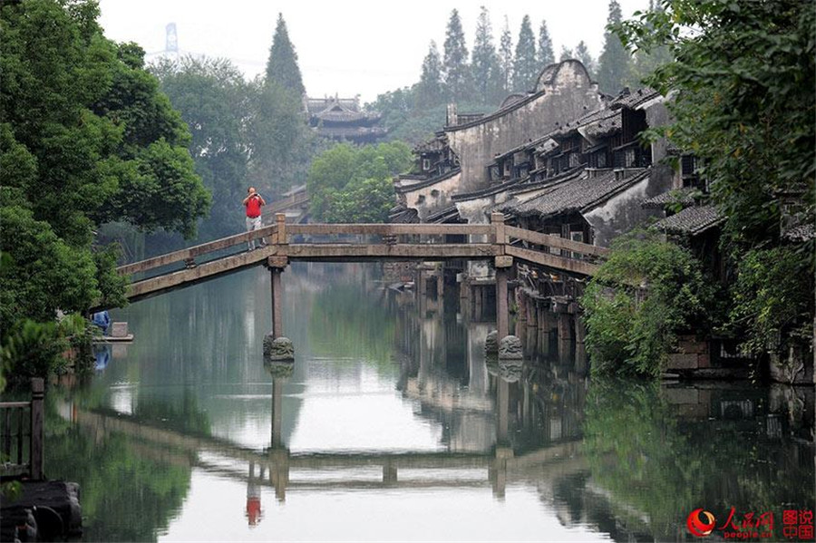 Idyllic scenery of Wuzhen 'water town'