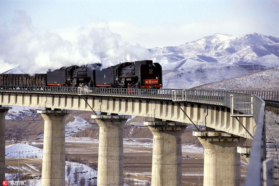 Snowy landscapes offer picture perfect train travel