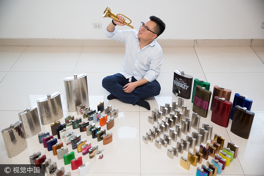 Young man making small flasks a big business