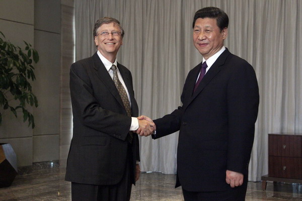 Xi praises co-op with Bill & Melinda Gates Foundation