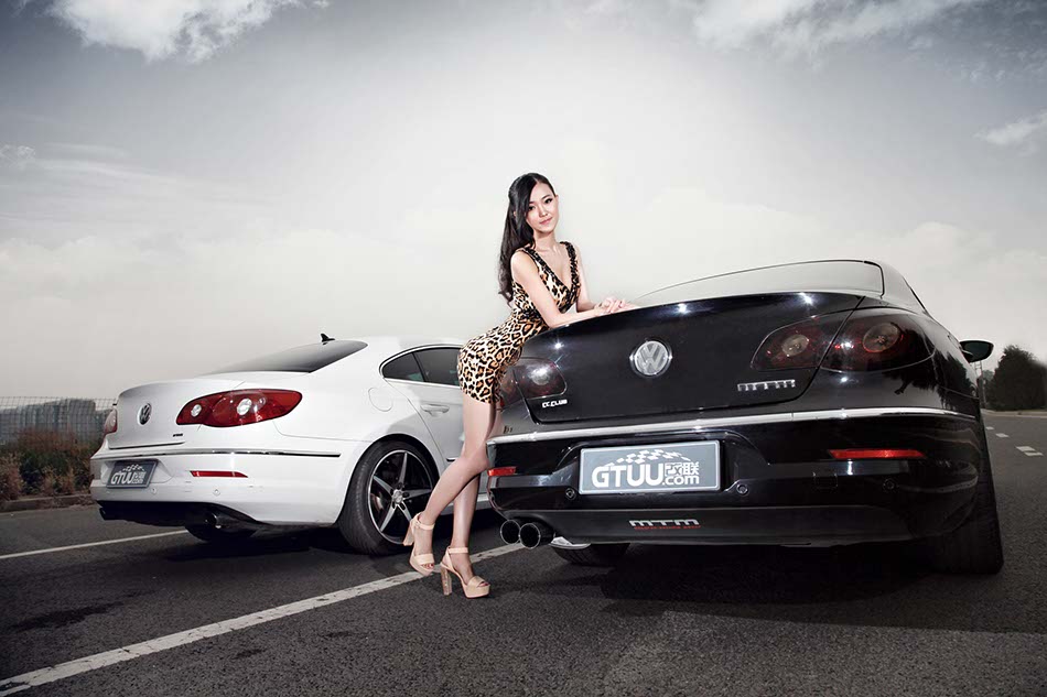 Model with modified Volkswagen CC