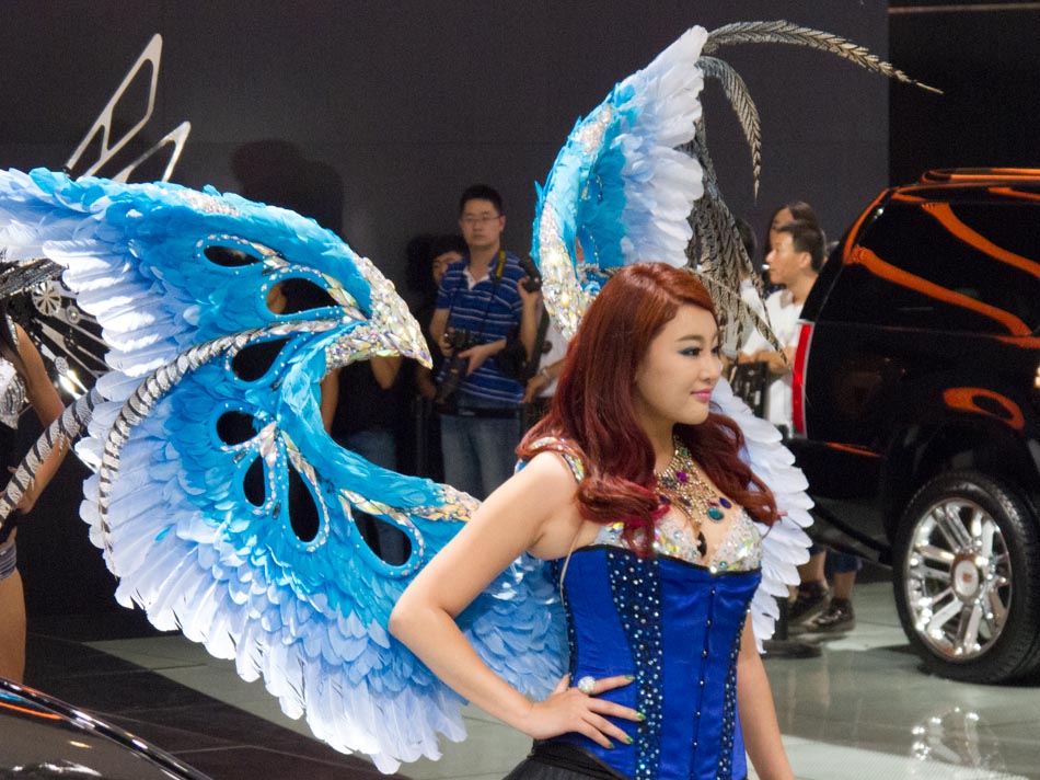 Cadillac girls at 2013 Chengdu auto show