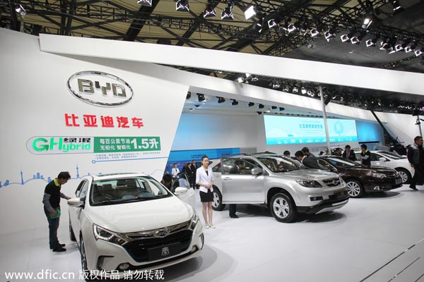 China's carmaker BYD profit falls 15.5% in H1