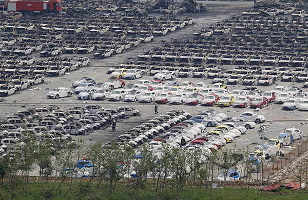 Car losses in Tianjin become clearer