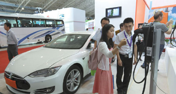 China's electric car production surging