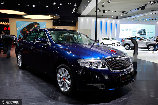 FAW to open sales shops for Hongqi