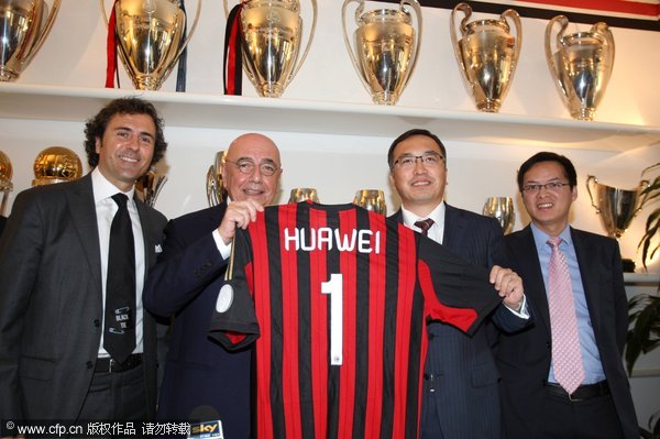 Huawei inks sponsor deal with AC Milan