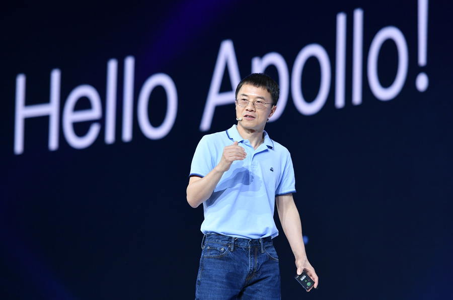 Baidu chief takes spin in a self-driving car