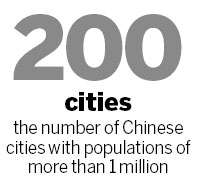 Chinese cities show up on the global radar