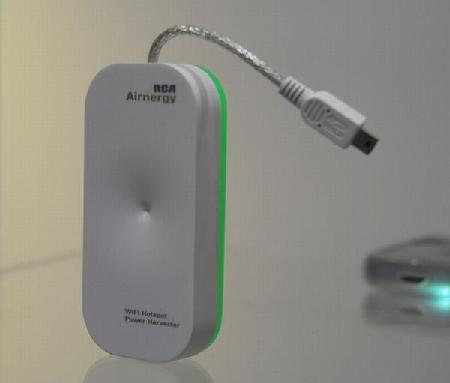 Charger captures power from Wifi