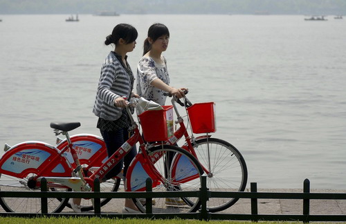 Hangzhou expands bike rental program