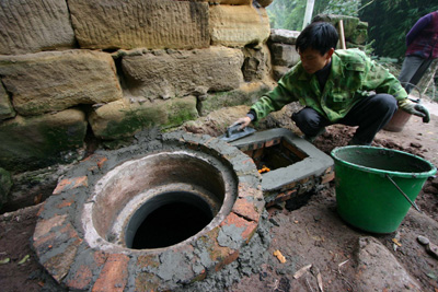 China steps up bio-gas pools
