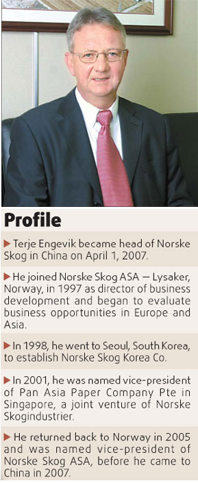 Norwegian paper maker upbeat on China