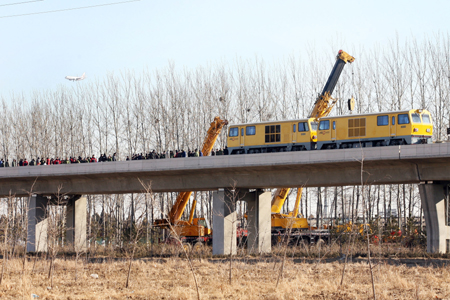 Airport express 'back on track'