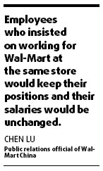 Wal-Mart managers will keep their jobs