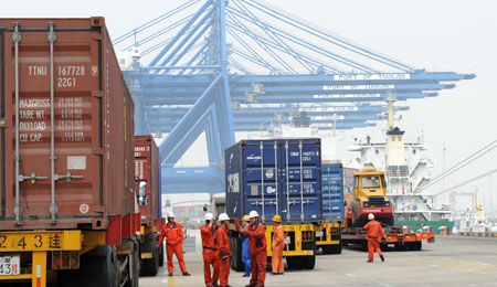 Foreign trade shrinks
