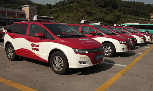 BYD's E6 used as taxis in Shenzhen