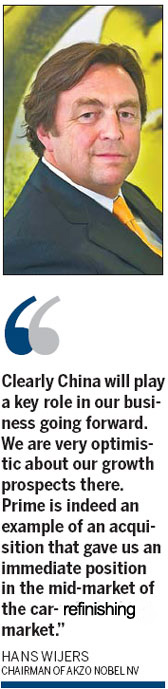 Akzo Nobel looks to paint a rosy picture