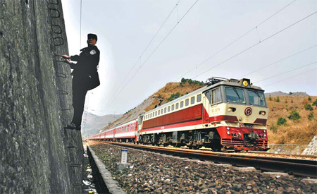 Safety check on track for rail