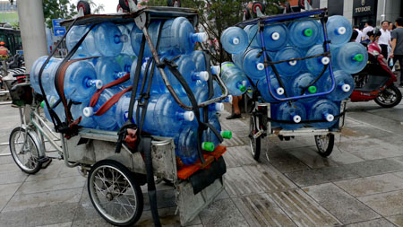 Water brands halted over bacteria levels