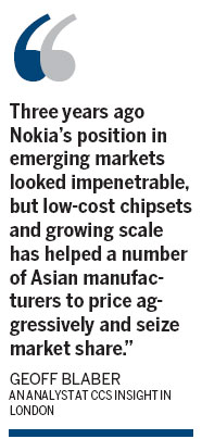 'No-brands' nobble Nokia in new markets