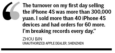 4S phone fever hits China