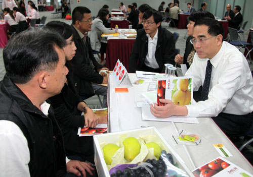 Mainland imports Taiwan pears