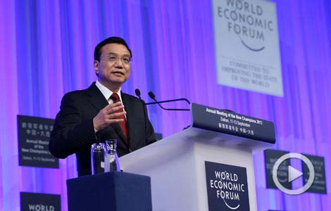 Premier Li delivers keynote speech at Summer Davos