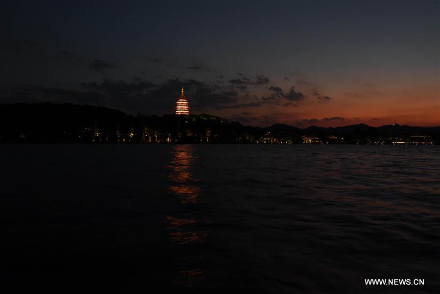 Night view: Hangzhou, host city of G20 Summit