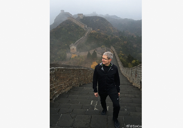 Apple's CEO Tim Cook's eight visits to China