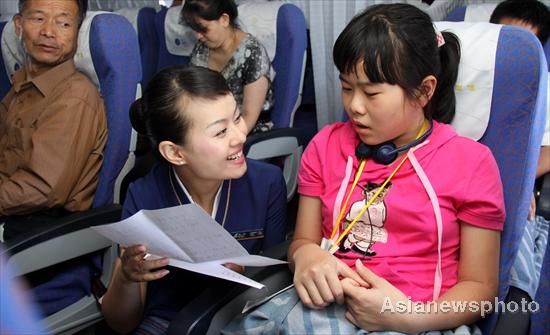 Airline services for children