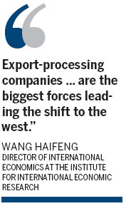 Westward ho! for China's processing trade