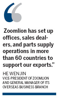 Zoomlion speeds up overseas expansion