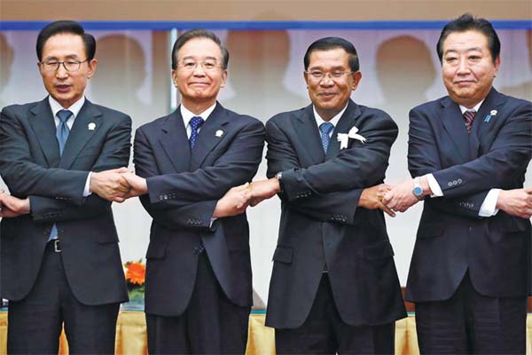 China, Japan, S. Korea launch FTA talks