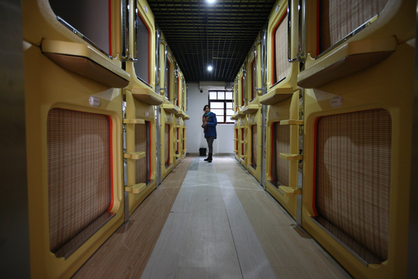 Qingdao home to China's largest capsule hotel
