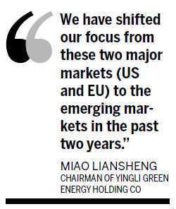 Bright view for Yingli as it eyes new economies