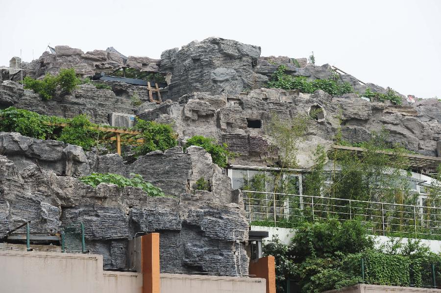 Rocky villa built on top of building in Beijing