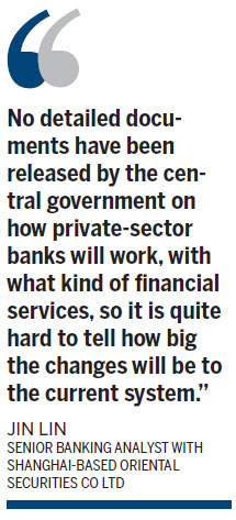 Licenses for private banks coming soon
