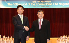 S Korea, China see gaps on goods liberalization at FTA talks