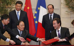 China, France vow to strengthen dialogue, promote cooperation