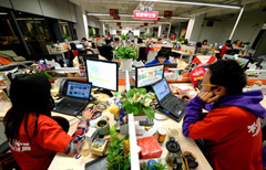 Mobile Internet business booming in China