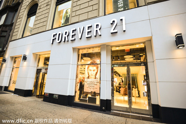 Forever 21 quickens expansion in China
