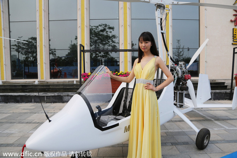 Property developer uses helicopters and models for promotion