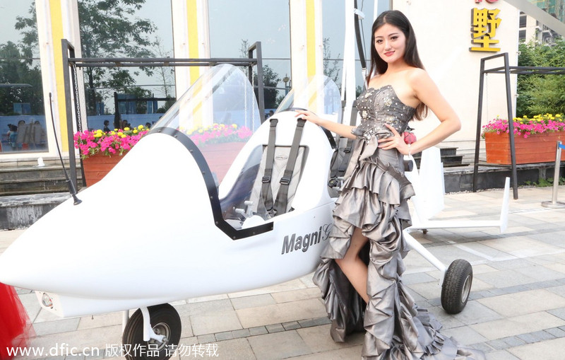 Property developer uses helicopters and models for promotion