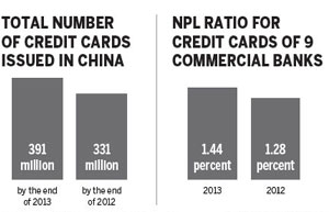 China credit card payments surge in 2013