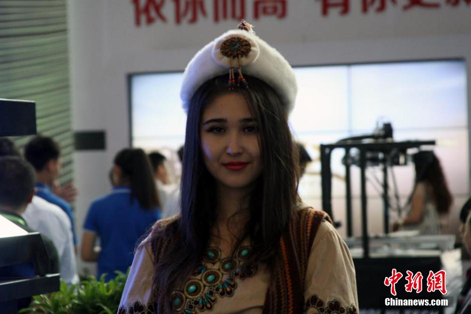 Beautiful models at the fourth China-Eurasia Expo