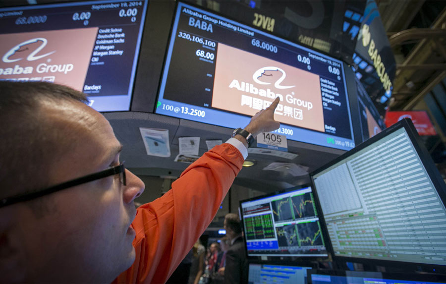 Alibaba makes its NYSE debut