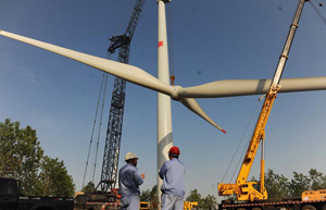 Wind energy plants 'ahead of schedule'